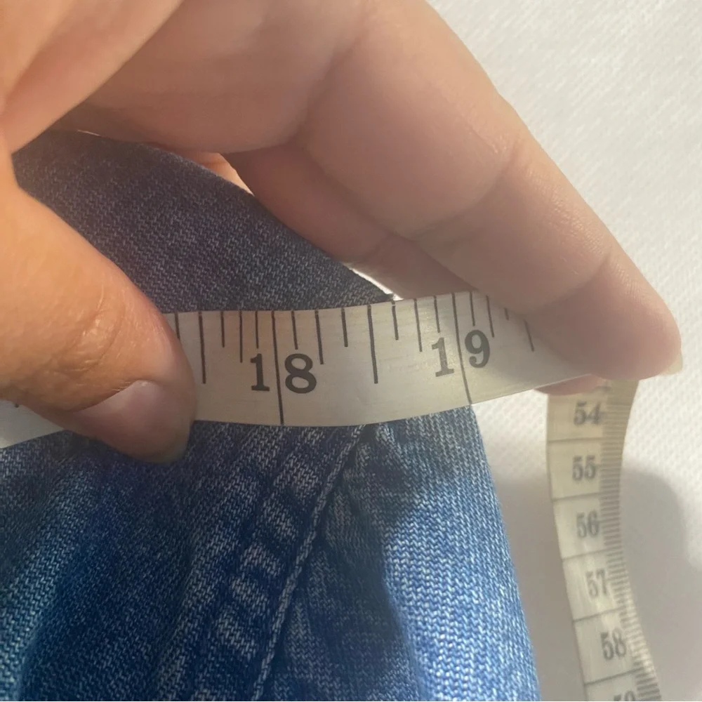 Denim & Co. Denim Shirt -Size L - Picture 5 of 6